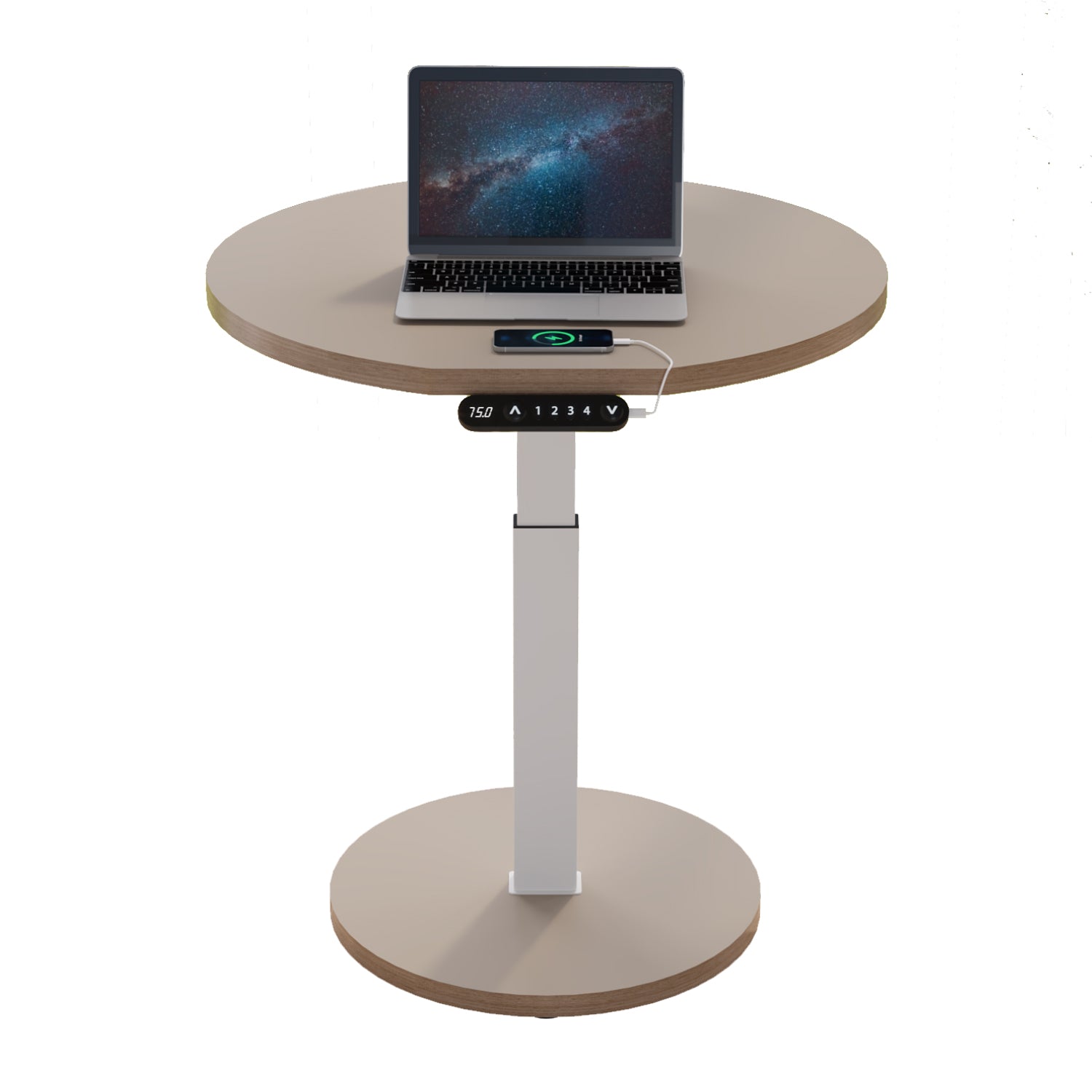 Radlove 32''x24'' Electric Height Adjustable Laptop Desk, Mobile Standing Desks with Wheels