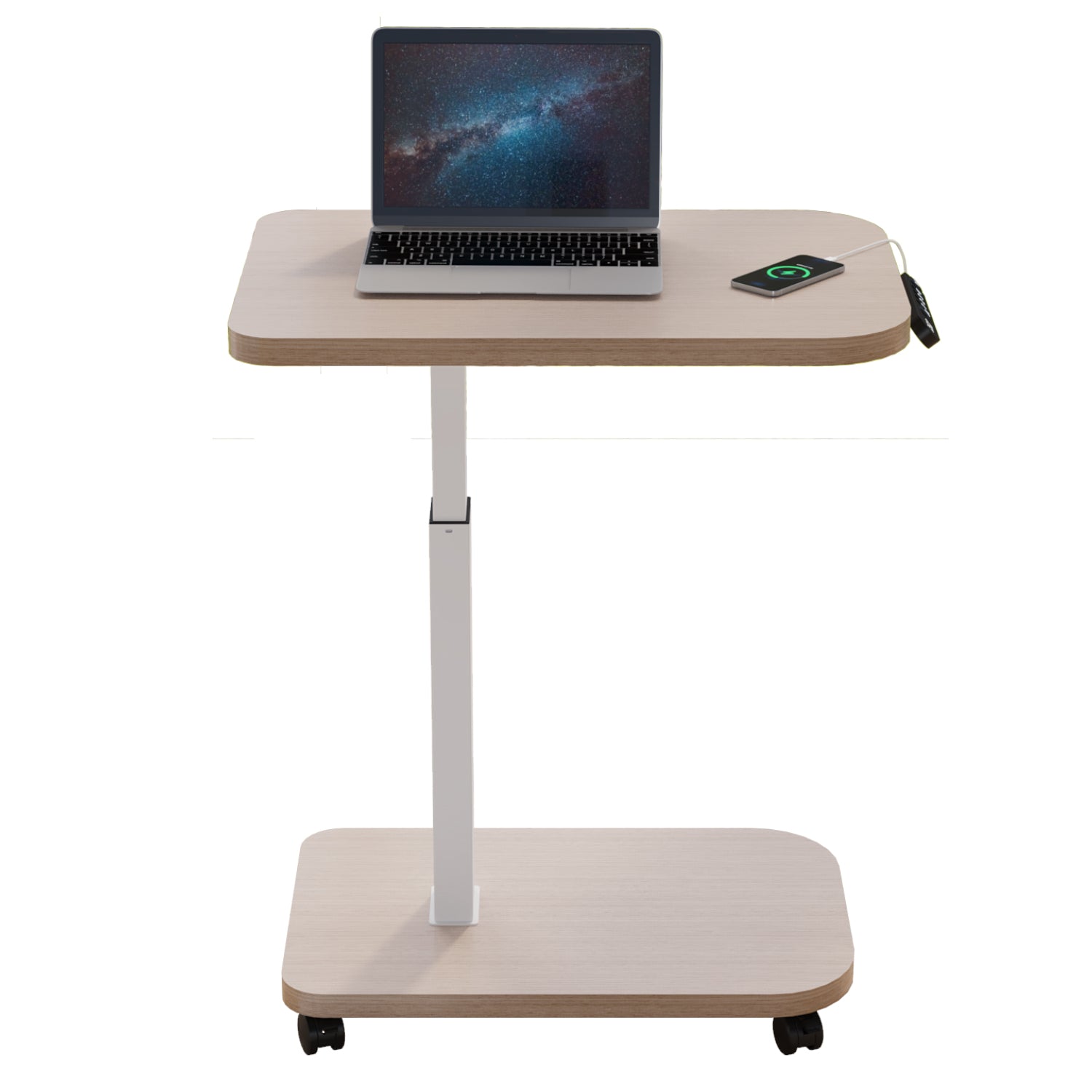 Radlove 32''x24'' Electric Height Adjustable Laptop Desk, Mobile Standing Desks with Wheels
