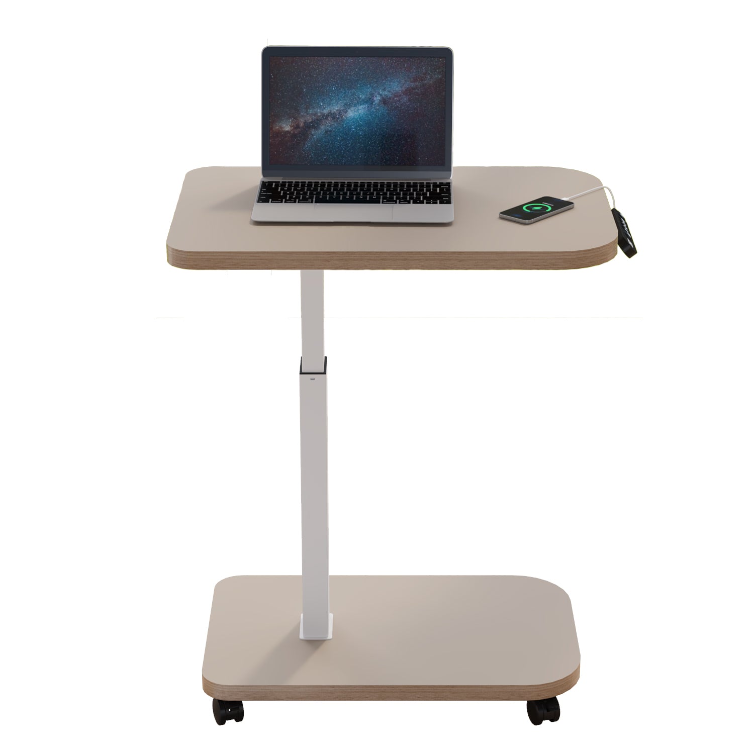 Radlove 32''x24'' Electric Height Adjustable Laptop Desk, Mobile Standing Desks with Wheels