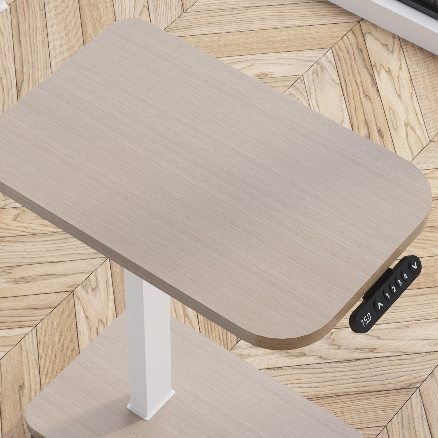Radlove 32''x24'' Electric Height Adjustable Laptop Desk, Mobile Standing Desks with Wheels