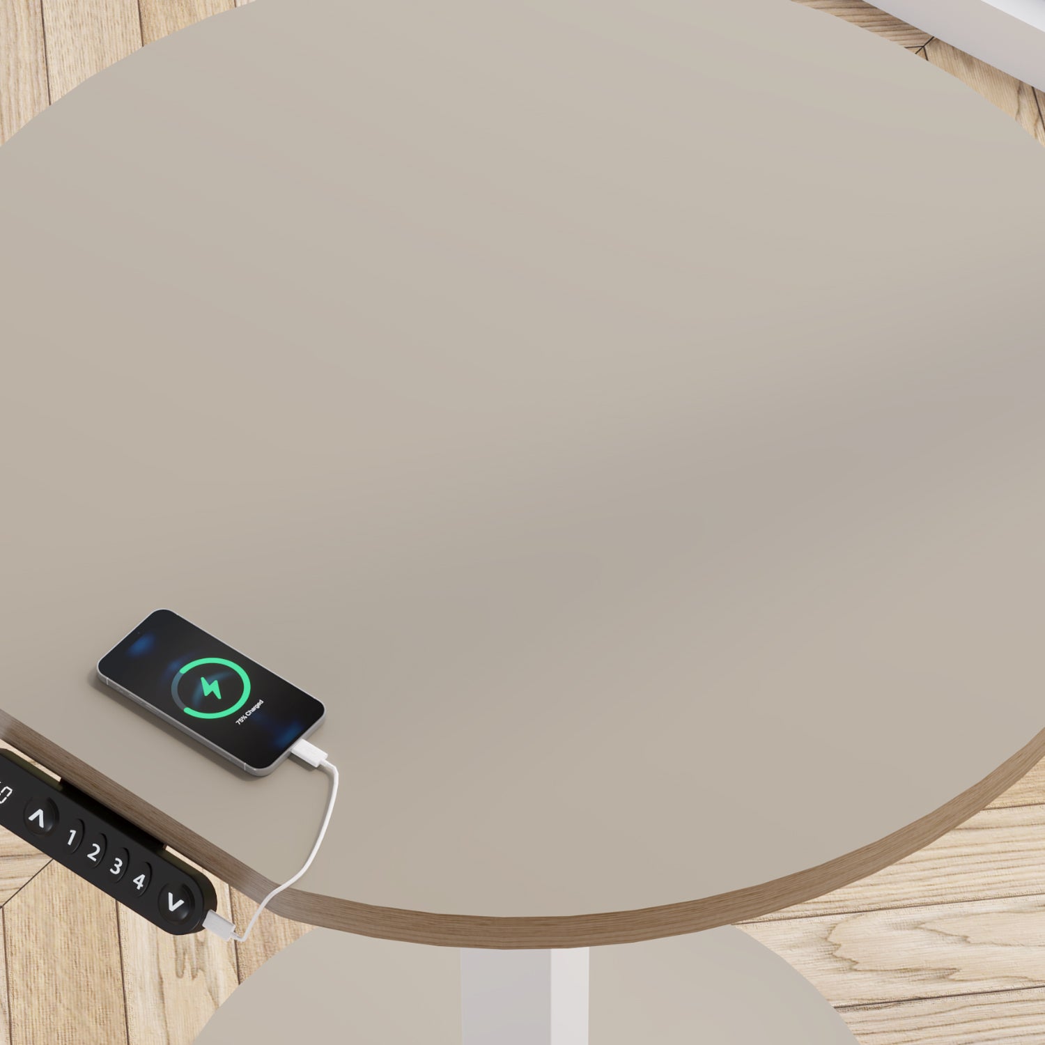 Radlove 32''x24'' Electric Height Adjustable Laptop Desk, Mobile Standing Desks with Wheels