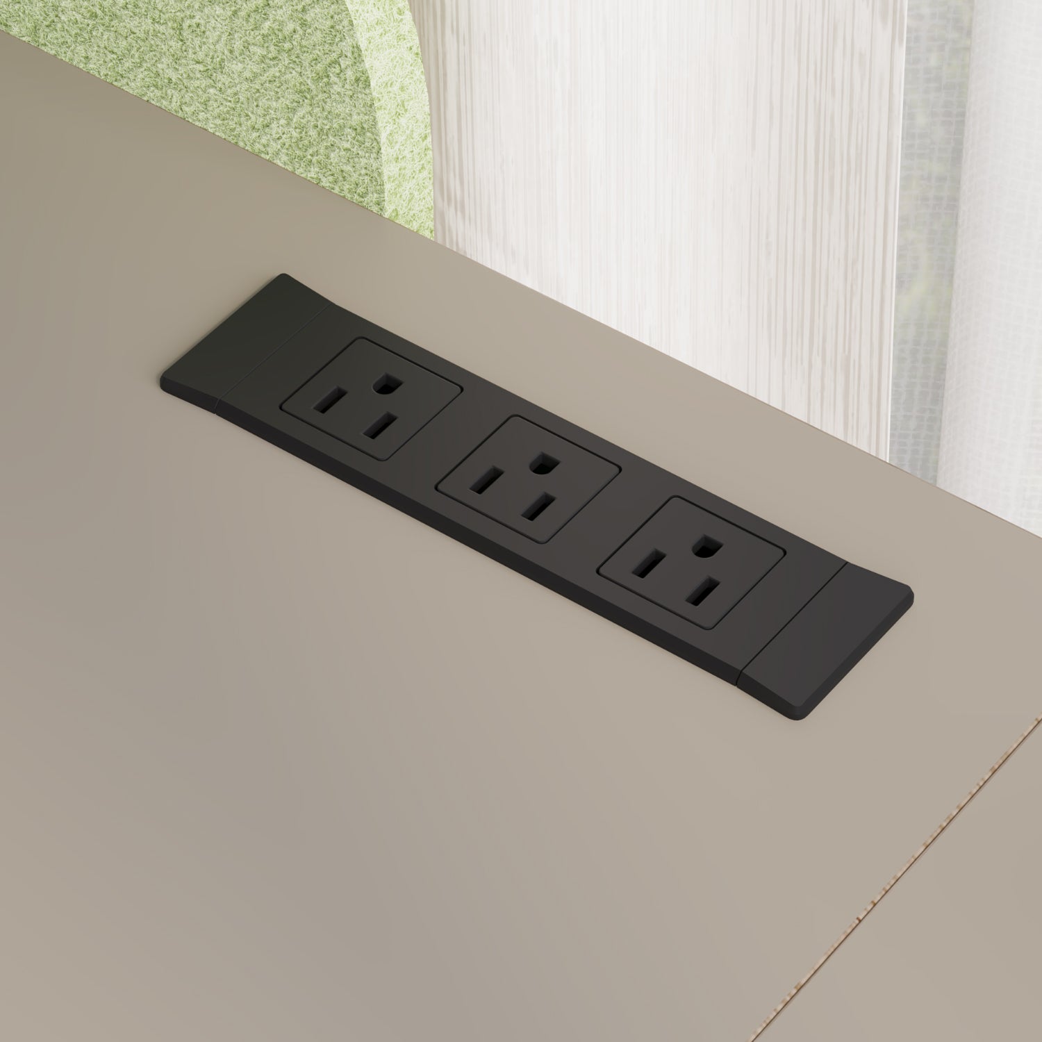 Radlove Electric Standing Desk with Power Strip & Privacy Screen(Gray), 63 Inch Workstation, Large Mouse Pad & 4-Preset Memory Buttons, Quiet Adjustable Desk for Dual Monitors