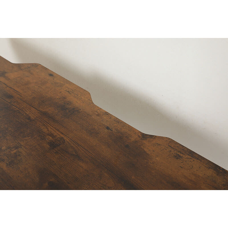 Radlove 59" x 24" Premium Dual Motor L-Shaped Office Tables Adjustable Electric Sit and Stand for Worktops with Wheels, Brown, Black, Oak