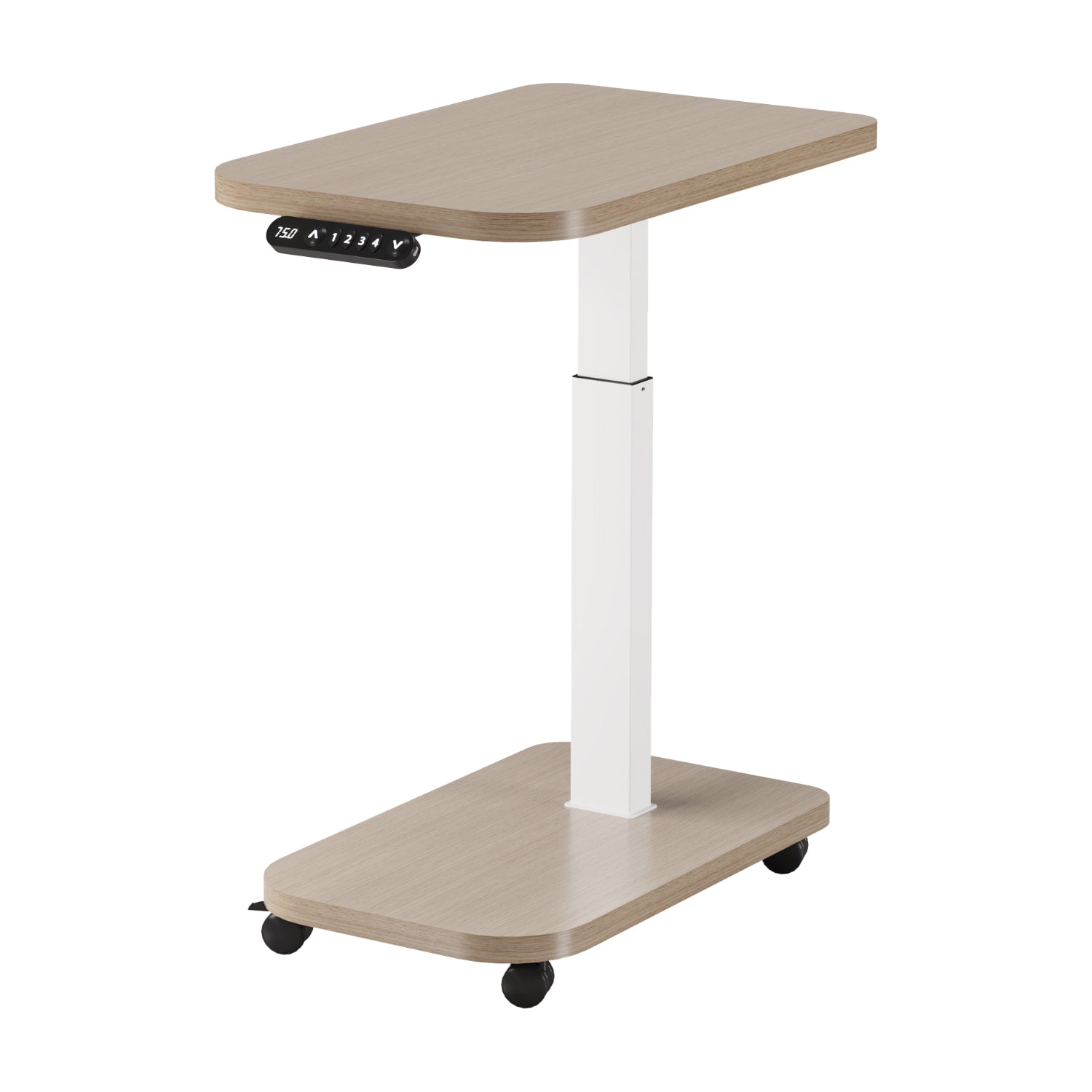 Radlove 32''x24'' Electric Height Adjustable Laptop Desk, Mobile Standing Desks with Wheels