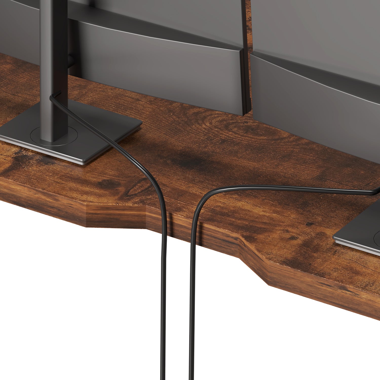 Radlove 63" x 30" Standing Adjustable Height Office Desks Splice Board for Work Benches, White or Brown